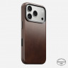 Кожаный чехол Nomad Traditional Horween Leather Case для iPhone 17 Pro коричневый (Rustic Brown)