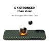 Чехол PITAKA MagEZ Case для iPhone 11 зелёный карбон Twill (KI1105R) - фото № 8