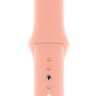 Силиконовый ремешок Gurdini для Apple Watch 38/40 мм розовый грейпфрут - фото № 2