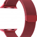 Ремешок Gurdini Milanese Loop металлический для Apple Watch 42/44 мм красный (Red)