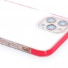 Чехол Gurdini Crystal Ice для iPhone 12 Pro Max красный - фото № 3