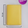Чехол-книжка для паспорта, карт, прав из натуральной кожи DOST Leather Co. желтый - фото № 5