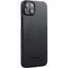 Чехол PITAKA MagEZ Case 4 для iPhone 15 Plus черно-серый 1500D Twill (KI1501M) - фото № 2