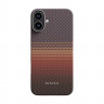 Чехол PITAKA Tactile Woven Case для iPhone 16 Plus - Sunset - фото № 2