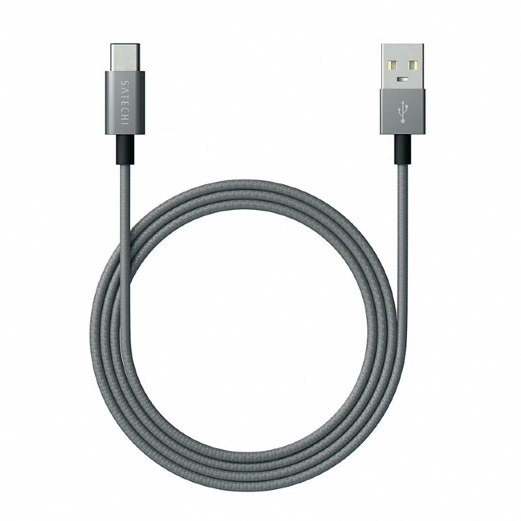 Кабель Satechi Aluminum Type-C USB 3.1 to Type-A USB 2.0 Cable серый (ST-TCTAM)