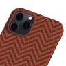 Чехол PITAKA MagEZ Case для iPhone 12 Pro красный карбон ёлочка Herringbone (KI1207P) - фото № 3