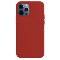Силиконовый чехол S-Case Silicone Case для iPhone 12 / 12 Pro красный (Red)