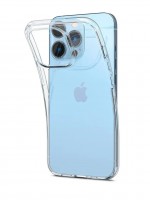Силиконовый чехол Gurdini Ultra Twin 1 мм для iPhone 13 Pro Max прозрачный