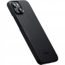 Чехол PITAKA MagEZ Case 4 для iPhone 15 черно-серый 1500D Twill (KI1501) - фото № 3