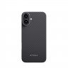 Чехол PITAKA Ultra-Slim Case для iPhone 16 - черный 600D Twill - фото № 2