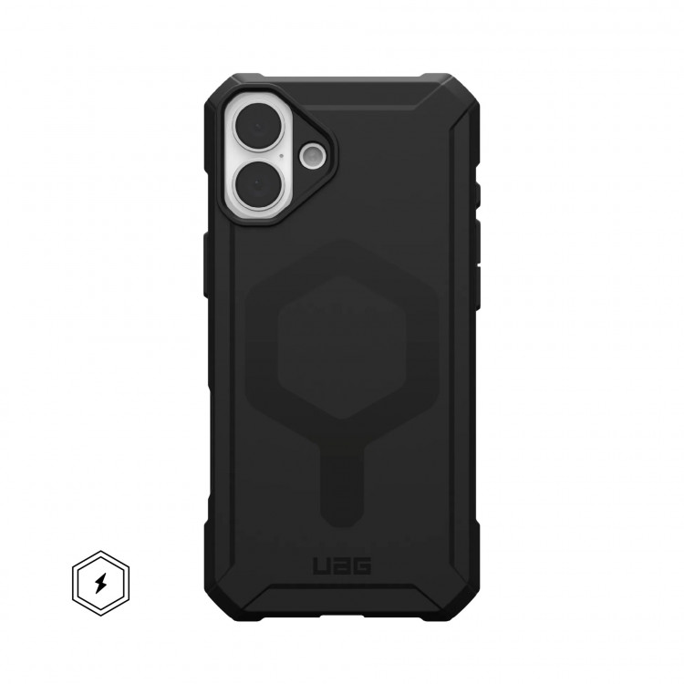 Чехол UAG Essential Armor с MagSafe для iPhone 16 Plus черный (Black)