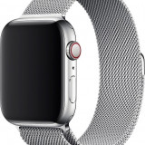 Ремешок Gurdini Milanese Loop металлический для Apple Watch 42/44 мм серебристый (Silver)