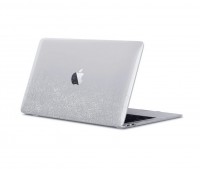 Чехол HardShell Case для MacBook Air 13" (2018-2020) прозрачный с блестками