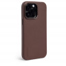 Чехол Decoded Leather Back Cover с MagSafe для iPhone 14 Pro коричневый (Brown) - фото № 3