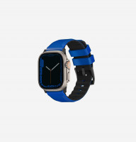 Силиконовый ремешок Uniq Linus для Apple Watch 42/44/45/49 мм голубой