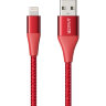 Кабель Anker PowerLine+ II Lightning — USB (0,9 метра) красный