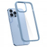 Чехол SPIGEN Ultra Hybrid для iPhone 13 Pro Max голубой (Sierra Blue) - фото № 2