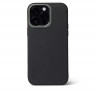 Чехол Decoded Leather Back Cover с MagSafe для iPhone 14 Pro черный (Black)