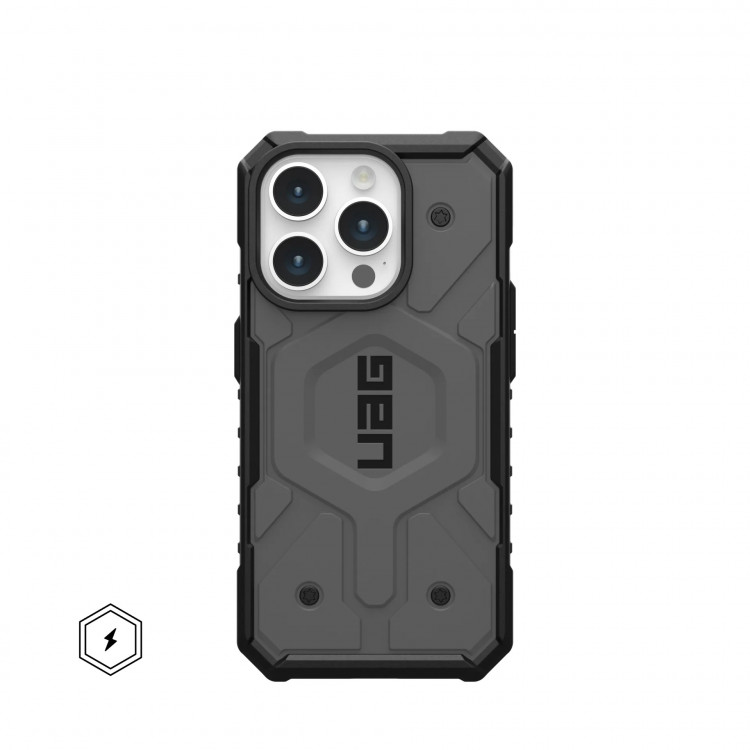 Чехол UAG Pathfinder с MagSafe для iPhone 15 Pro серебро (Silver)
