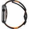 Силиконовый ремешок UAG Civilian Strap для Apple Watch 42/44 мм чёрный/оранжевый - фото № 3