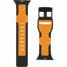 Силиконовый ремешок UAG Civilian Strap для Apple Watch 42/44 мм чёрный/оранжевый - фото № 6