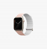 Ремешок Uniq Revix Premium Edition для Apple Watch 42/44/45/49 мм розовый/белый