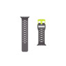 Силиконовый ремешок UAG Civilian Silicone Strap для Apple Watch 49/46/45/44 мм тонированный/неон (Smoke/Active Neon) - фото № 6