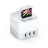 Док-станция Satechi Smart Charging Stand для Apple Watch 1 / 2 / 3, Fitbit Blaze и смартфонов серебристая - фото № 3