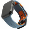 Силиконовый ремешок UAG Civilian Strap для Apple Watch 42/44 мм синий (Slate)/оранжевый