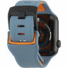 Силиконовый ремешок UAG Civilian Strap для Apple Watch 42/44 мм синий (Slate)/оранжевый - фото № 2