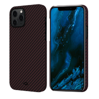 Чехол PITAKA MagEZ Case для iPhone 12 Pro Max бордовый карбон - Twill (KI1203PM)
