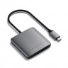 USB-хаб Satechi 4-port USB-C Hub (ST-UC4PHM) серый космос - фото № 3