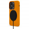 Чехол Decoded AntiMicrobial Silicone с MagSafe для iPhone 14 Pro Max оранжевый (Apricot) - фото № 2