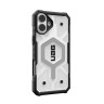 Чехол UAG Pathfinder с MagSafe для iPhone 16 Plus прозрачный (Ice) - фото № 4