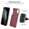 Чехол PITAKA MagEZ Case для iPhone 11 Pro красный карбон ёлочка Herringbone (KI1107) - фото № 3