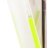 Силиконовый чехол Gurdini Crystal Ice для iPhone X / Xs кислотно-зелёный матовый - фото № 4