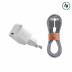 Сетевое зарядное устройство Native Union Fast GaN Charger PD 30 Вт + кабель USB-C белое
