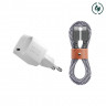 Сетевое зарядное устройство Native Union Fast GaN Charger PD 30 Вт + кабель USB-C белое
