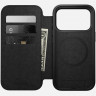 Кожаный чехол-книжка Nomad Modern Leather Folio для iPhone 17 Pro черный (Black) - фото № 2