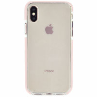 Силиконовый чехол Gurdini Crystal Ice для iPhone X / Xs розовый