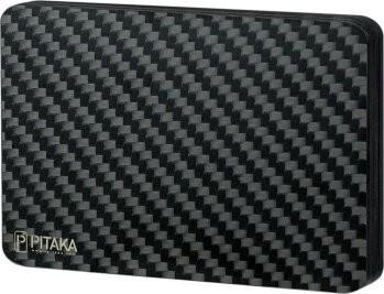 Магнитный кошелёк PITAKA MagEZ Wallet с 6 отсеками черный
