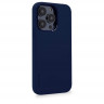 Чехол Decoded AntiMicrobial Silicone с MagSafe для iPhone 14 Pro Max синий (Navy Peony) - фото № 3