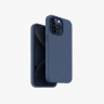 Чехол Uniq Lino Hue с MagSafe для iPhone 15 Pro Max синий (Blue)