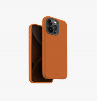 Чехол Uniq Lino Hue с MagSafe для iPhone 15 Pro Max оранжевый (Orange)
