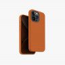 Чехол Uniq Lino Hue с MagSafe для iPhone 15 Pro Max оранжевый (Orange)