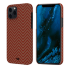 Чехол PITAKA MagEZ Case для iPhone 12 Pro Max красный карбон ёлочка Herringbone (KI1207PM)