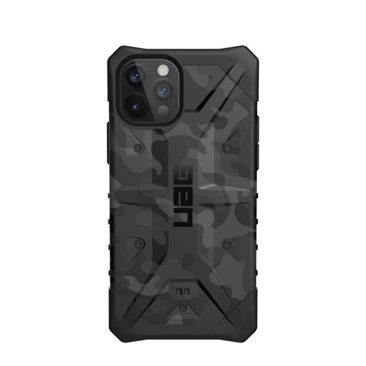 Чехол UAG Pathfinder SE Series для iPhone 12 Pro Max черный камуфляж (Midnight Camo)