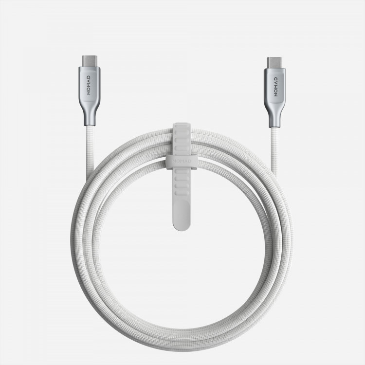Кабель Nomad USB-C Cable Kevlar 3 м белый