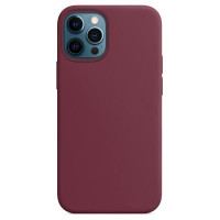 Силиконовый чехол Gurdini Silicone Case для iPhone 12 mini бордовый (Plum)
