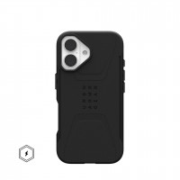 Чехол UAG Civilian с MagSafe для iPhone 16 черный (Black)